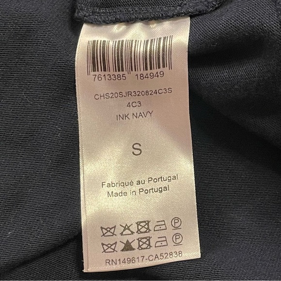 SEE BY CHLOE Drawstring Ruffle Dress in Ink Navy - Picture 7 of 8